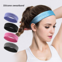 Stretchy Soft  Lightweight Elastic  Running Wicking Head Sweat Exercise Band Non Slip Silicone Yoga Sweatband